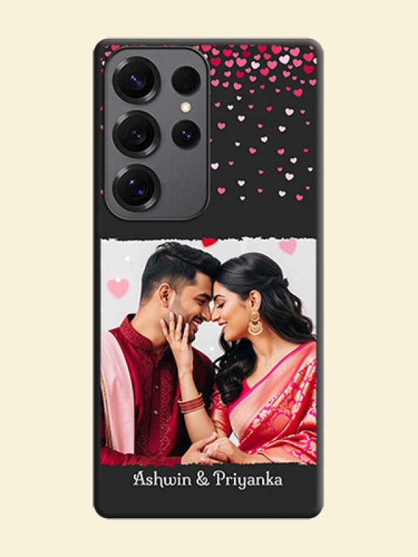 Fall in Love with Your Partner on Photo On Space Black Custom Soft Matte Mobile Back Cover - Galaxy S25 Ultra 5G