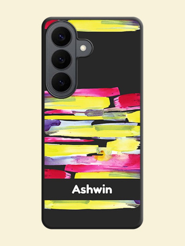 Brush Coloured On Space Black Custom Soft Matte Mobile Back Cover - Samsung Galaxy S26 5G