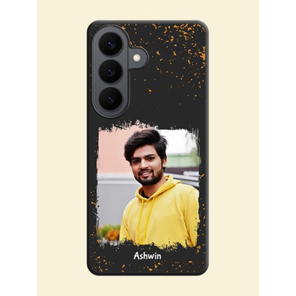 Spray Free Design on Photo On Space Black Custom Soft Matte Mobile Back Cover - Samsung Galaxy S26 5G Spray Free Design on Photo On Space Black Custom Soft Matte Mobile Back Cover - Samsung Galaxy S26 5G