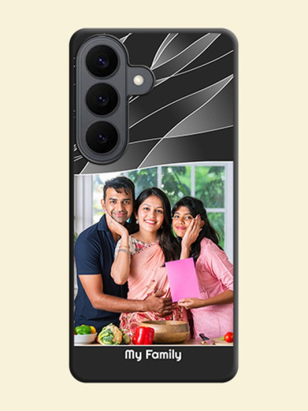 Mixed Wave Lines on Photo On Space Black Custom Soft Matte Mobile Back Cover - Samsung Galaxy S26 5G