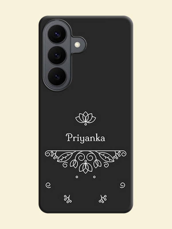 Lotus Garden Custom Text On Space Black Custom Soft Matte Mobile Back Cover - Samsung Galaxy S26 5G