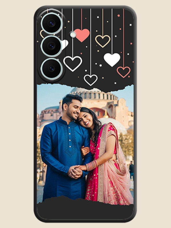 Love Hangings with Splash Wave Picture On Space Black Custom Soft Matte Mobile Back Cover - Samsung Galaxy S26 FE 5G