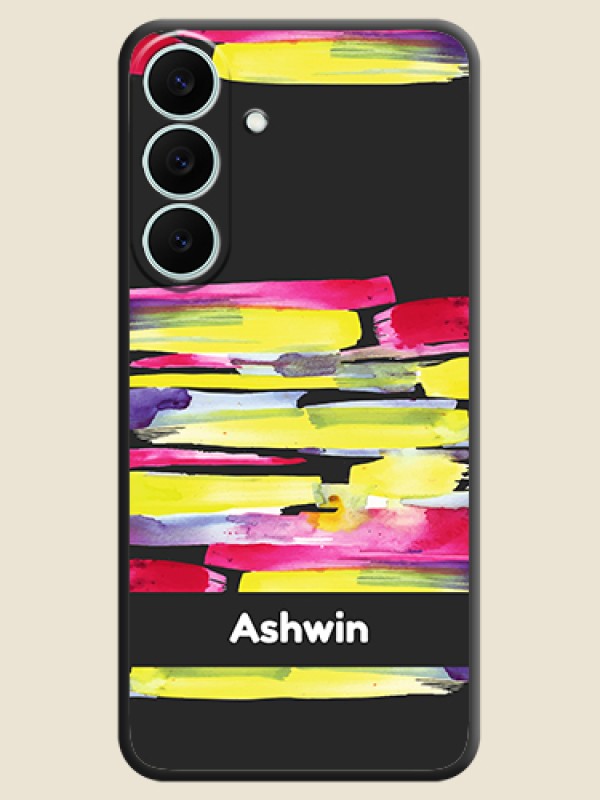 Brush Coloured On Space Black Custom Soft Matte Mobile Back Cover - Samsung Galaxy S26 FE 5G