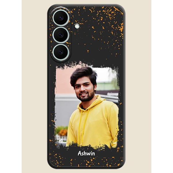 Spray Free Design on Photo On Space Black Custom Soft Matte Mobile Back Cover - Samsung Galaxy S26 FE 5G