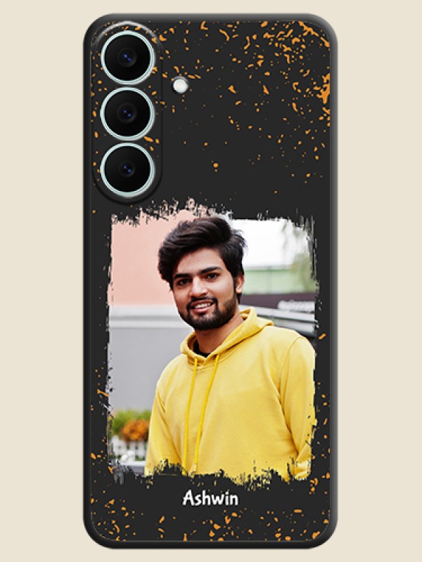 Spray Free Design on Photo On Space Black Custom Soft Matte Mobile Back Cover - Samsung Galaxy S26 FE 5G