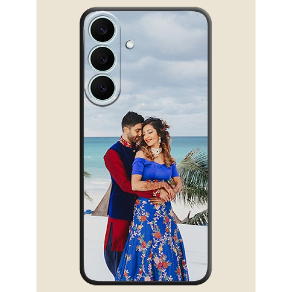 Full Single Pic Upload On Space Black Custom Soft Matte Mobile Back Cover - Samsung Galaxy S26 FE 5G Full Single Pic Upload On Space Black Custom Soft Matte Mobile Back Cover - Samsung Galaxy S26 FE 5G