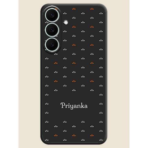 Simple Pattern With Custom Text On Space Black Custom Soft Matte Mobile Back Cover - Samsung Galaxy S26 FE 5G Simple Pattern With Custom Text On Space Black Custom Soft Matte Mobile Back Cover - Samsung Galaxy S26 FE 5G