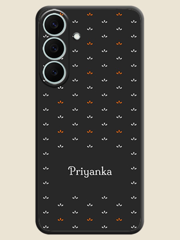 Simple Pattern With Custom Text On Space Black Custom Soft Matte Mobile Back Cover - Samsung Galaxy S26 FE 5G