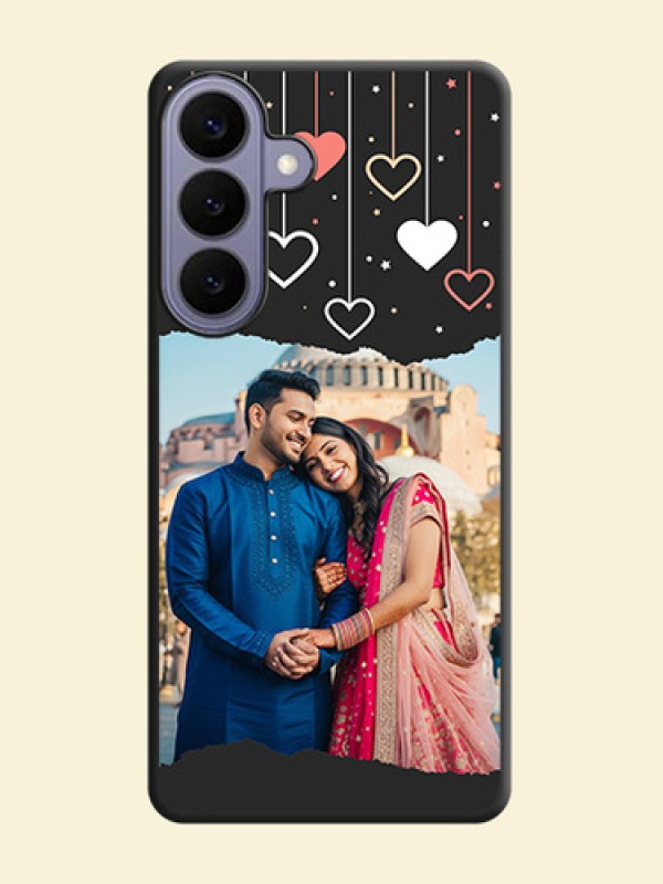 Love Hangings with Splash Wave Picture On Space Black Custom Soft Matte Mobile Back Cover - Samsung Galaxy S26 Plus 5G