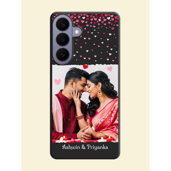 Fall in Love with Your Partner on Photo On Space Black Custom Soft Matte Mobile Back Cover - Samsung Galaxy S26 Plus 5G Fall in Love with Your Partner on Photo On Space Black Custom Soft Matte Mobile Back Cover - Samsung Galaxy S26 Plus 5G