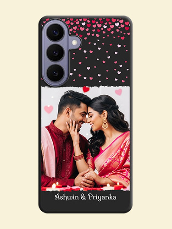 Fall in Love with Your Partner on Photo On Space Black Custom Soft Matte Mobile Back Cover - Samsung Galaxy S26 Plus 5G