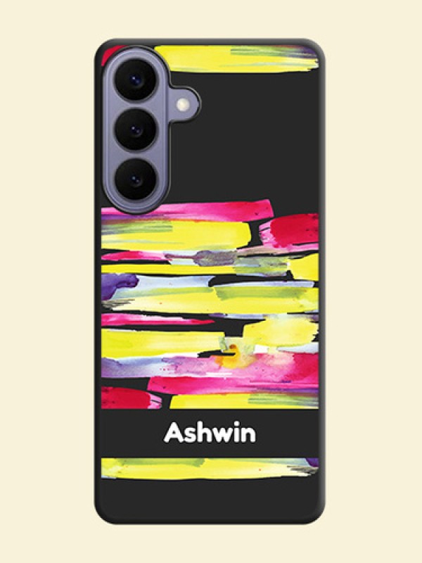 Brush Coloured On Space Black Custom Soft Matte Mobile Back Cover - Samsung Galaxy S26 Plus 5G