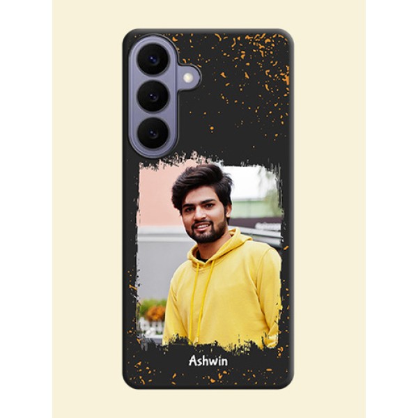 Spray Free Design on Photo On Space Black Custom Soft Matte Mobile Back Cover - Samsung Galaxy S26 Plus 5G Spray Free Design on Photo On Space Black Custom Soft Matte Mobile Back Cover - Samsung Galaxy S26 Plus 5G