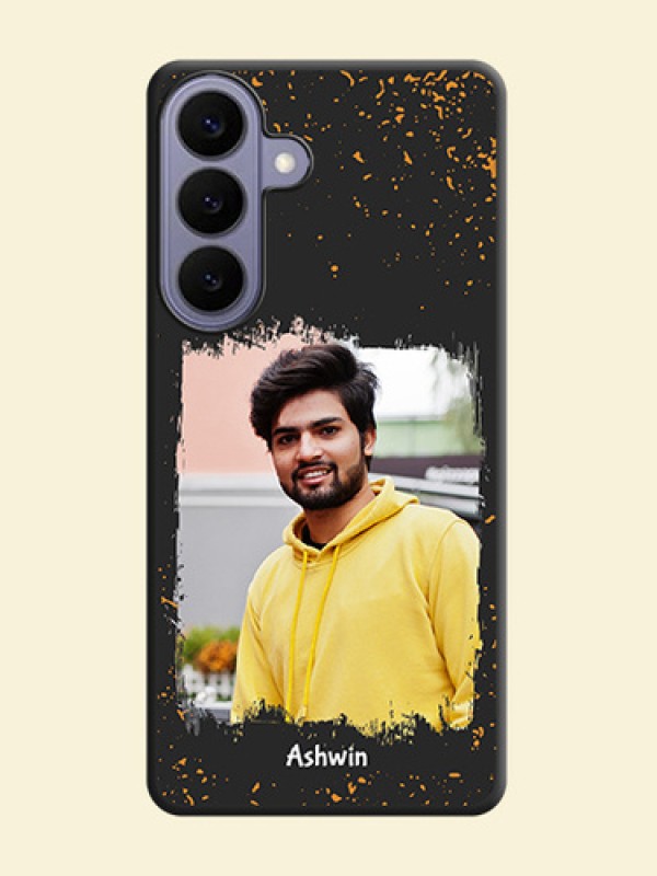 Spray Free Design on Photo On Space Black Custom Soft Matte Mobile Back Cover - Samsung Galaxy S26 Plus 5G