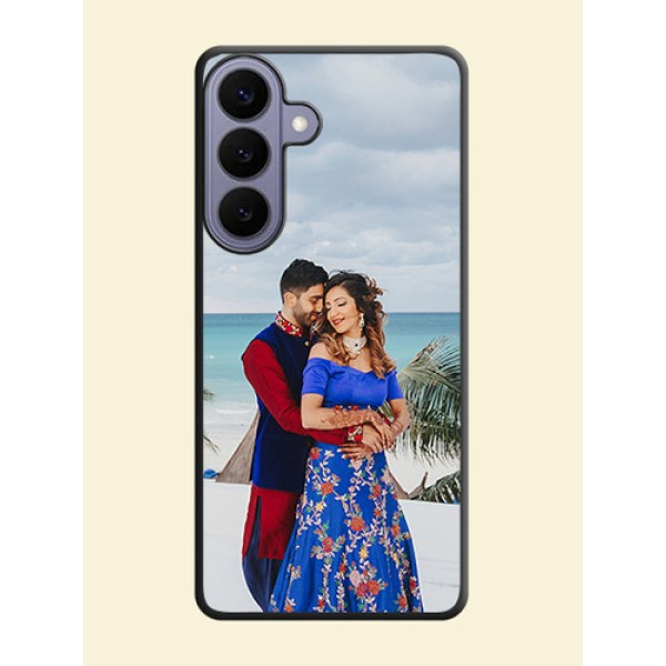 Full Single Pic Upload On Space Black Custom Soft Matte Mobile Back Cover - Samsung Galaxy S26 Plus 5G Full Single Pic Upload On Space Black Custom Soft Matte Mobile Back Cover - Samsung Galaxy S26 Plus 5G