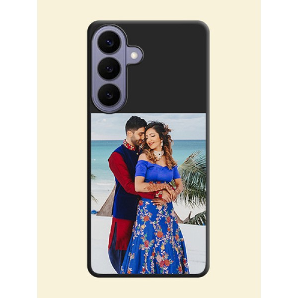 Image Upload With Space Black Color On Custom Soft Matte Mobile Back Cover - Samsung Galaxy S26 Plus 5G Image Upload With Space Black Color On Custom Soft Matte Mobile Back Cover - Samsung Galaxy S26 Plus 5G