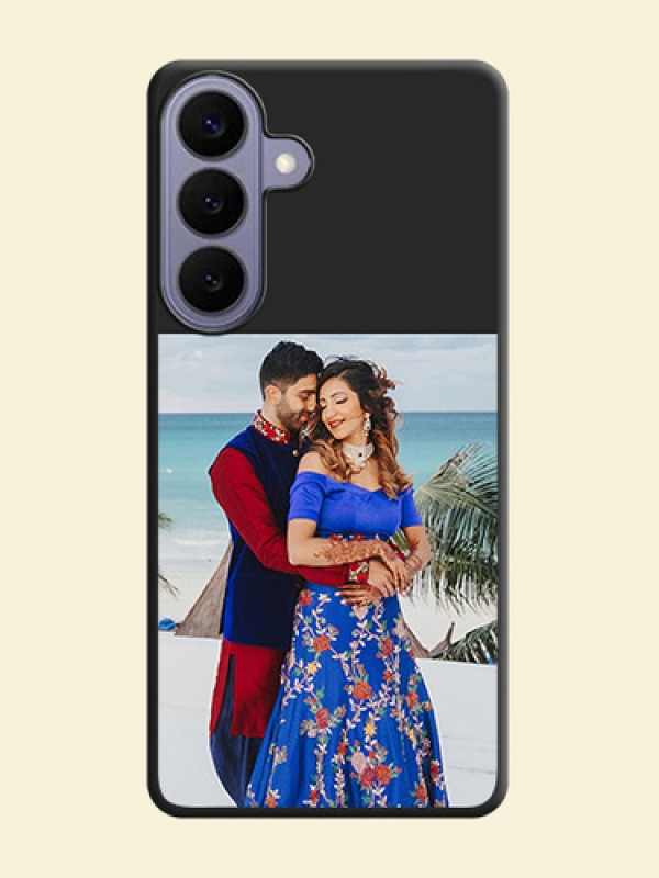 Image Upload With Space Black Color On Custom Soft Matte Mobile Back Cover - Samsung Galaxy S26 Plus 5G
