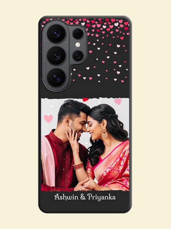 Fall in Love with Your Partner on Photo On Space Black Custom Soft Matte Mobile Back Cover - Samsung Galaxy S26 Ultra 5G