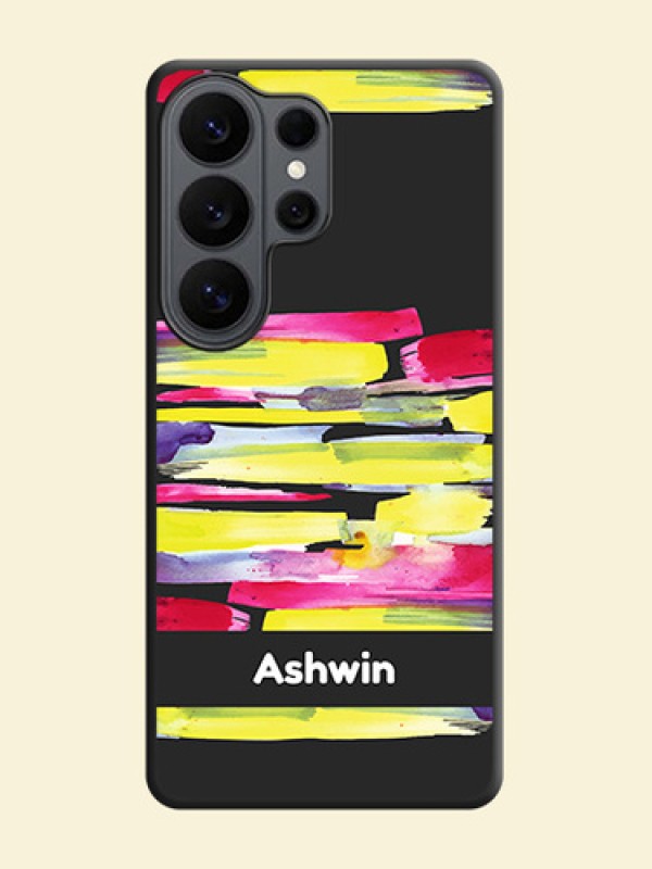 Brush Coloured On Space Black Custom Soft Matte Mobile Back Cover - Samsung Galaxy S26 Ultra 5G