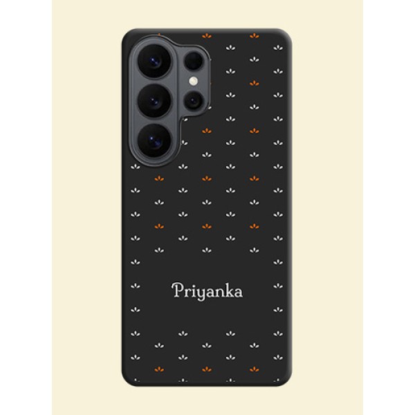 Simple Pattern With Custom Text On Space Black Custom Soft Matte Mobile Back Cover - Samsung Galaxy S26 Ultra 5G Simple Pattern With Custom Text On Space Black Custom Soft Matte Mobile Back Cover - Samsung Galaxy S26 Ultra 5G