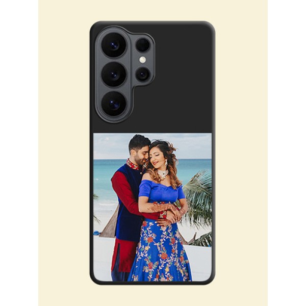 Image Upload With Space Black Color On Custom Soft Matte Mobile Back Cover - Samsung Galaxy S26 Ultra 5G Image Upload With Space Black Color On Custom Soft Matte Mobile Back Cover - Samsung Galaxy S26 Ultra 5G