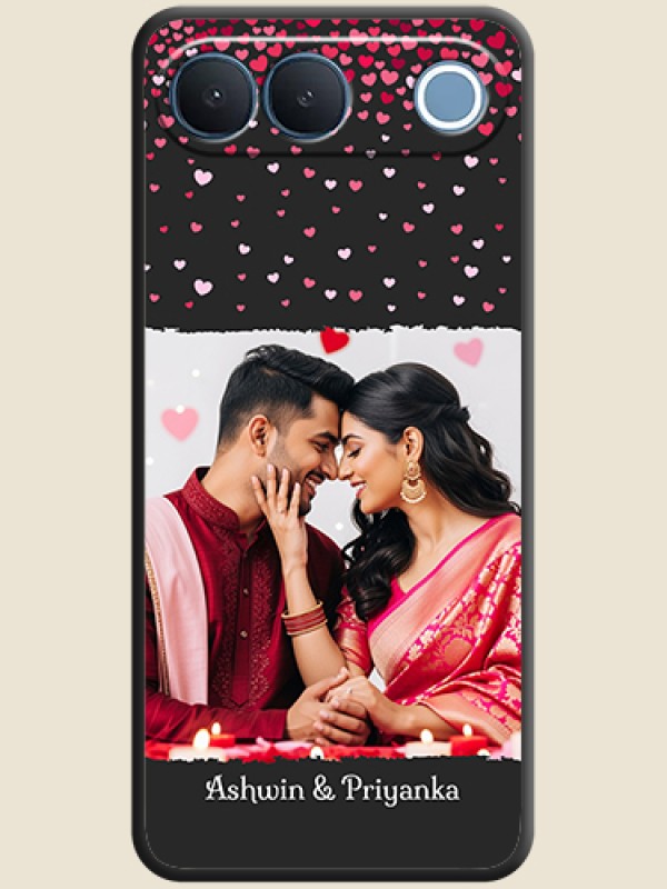 Fall in Love with Your Partner on Photo On Space Black Custom Soft Matte Mobile Back Cover - Vivo S2 5G