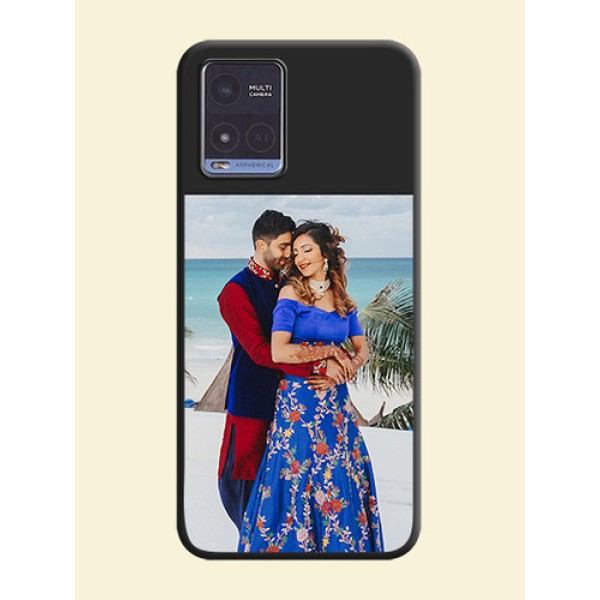 Image Upload With Space Black Color On Custom Soft Matte Mobile Back Cover - Vivo T1X Image Upload With Space Black Color On Custom Soft Matte Mobile Back Cover - Vivo T1X