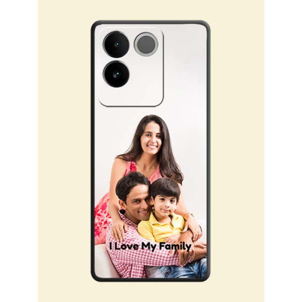 Full Single Pic Upload With Text On Space Black Custom Soft Matte Mobile Back Cover - Vivo T2 Pro 5G Full Single Pic Upload With Text On Space Black Custom Soft Matte Mobile Back Cover - Vivo T2 Pro 5G