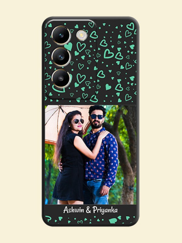 Sea Green Indefinite Love Pattern - Photo on Space Black Soft Matte Mobile Cover - Vivo T3 5G