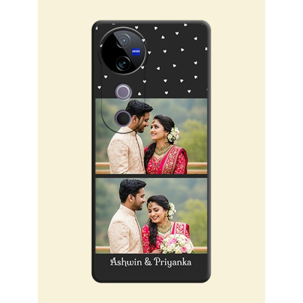 Miniature Love Symbols with Name On Space Black Custom Soft Matte Mobile Back Cover - Vivo T3 Ultra Miniature Love Symbols with Name On Space Black Custom Soft Matte Mobile Back Cover - Vivo T3 Ultra