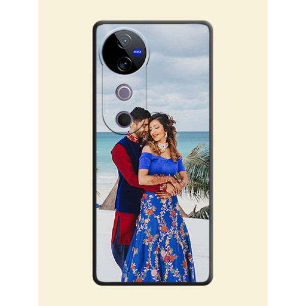 Full Single Pic Upload On Space Black Custom Soft Matte Mobile Back Cover - Vivo T3 Ultra Full Single Pic Upload On Space Black Custom Soft Matte Mobile Back Cover - Vivo T3 Ultra