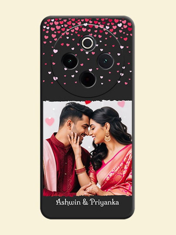 Fall in Love with Your Partner on Photo On Space Black Custom Soft Matte Mobile Back Cover - Vivo T4 5G