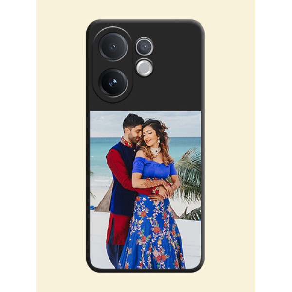 Image Upload With Space Black Color On Custom Soft Matte Mobile Back Cover - Vivo T4 Pro 5G Image Upload With Space Black Color On Custom Soft Matte Mobile Back Cover - Vivo T4 Pro 5G