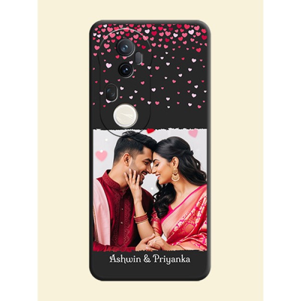 Fall in Love with Your Partner on Photo On Space Black Custom Soft Matte Mobile Back Cover - Vivo T4 Ultra 5G Fall in Love with Your Partner on Photo On Space Black Custom Soft Matte Mobile Back Cover - Vivo T4 Ultra 5G