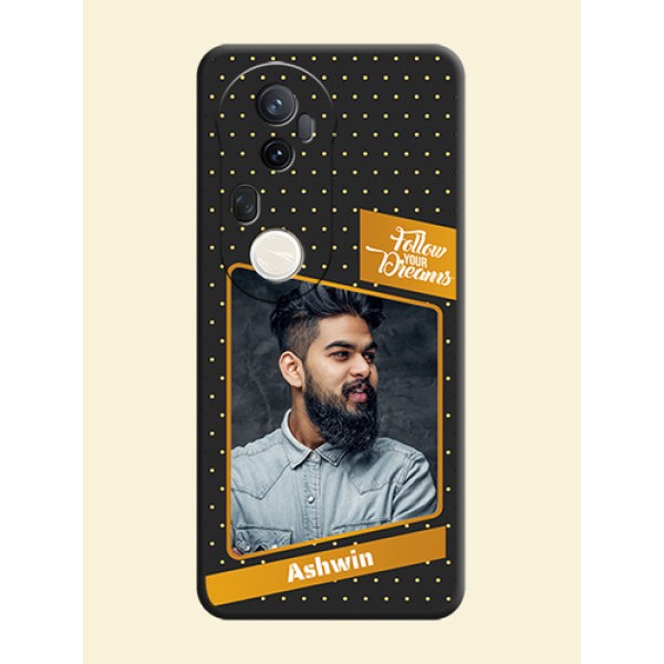 Follow Your Dreams with White Dots On Space Black Custom Soft Matte Mobile Back Cover - Vivo T4 Ultra 5G