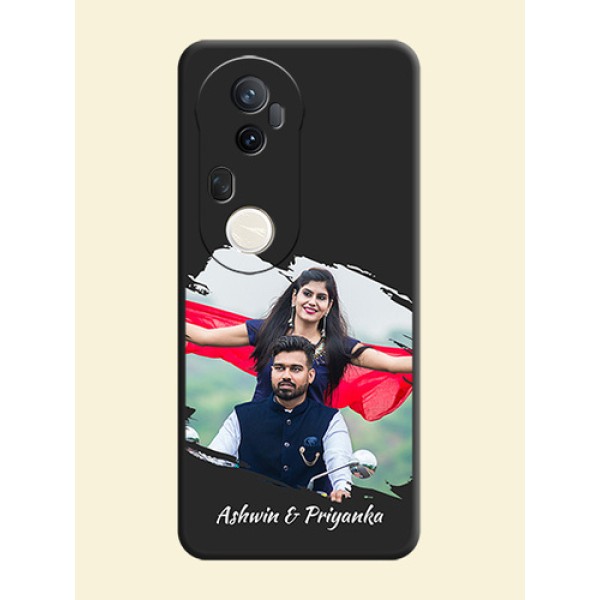 Grunge Brush Strokes on Photo On Space Black Custom Soft Matte Mobile Back Cover - Vivo T4 Ultra 5G Grunge Brush Strokes on Photo On Space Black Custom Soft Matte Mobile Back Cover - Vivo T4 Ultra 5G