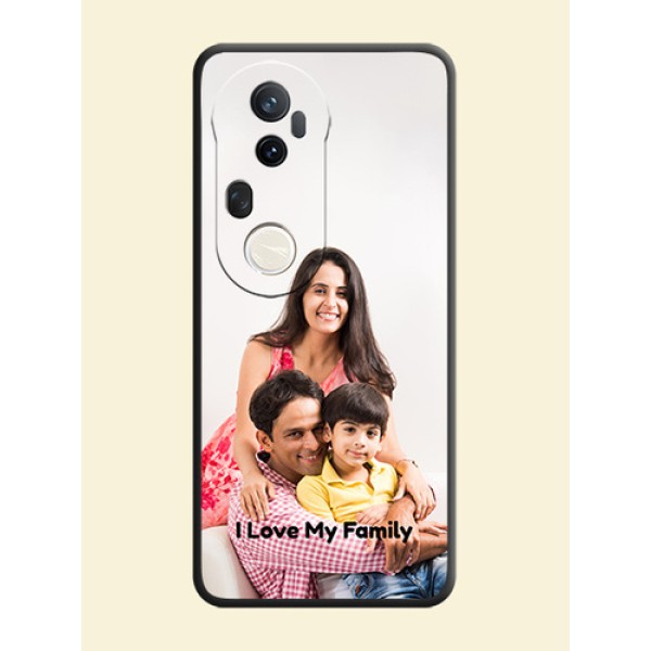 Full Single Pic Upload With Text On Space Black Custom Soft Matte Mobile Back Cover - Vivo T4 Ultra 5G Full Single Pic Upload With Text On Space Black Custom Soft Matte Mobile Back Cover - Vivo T4 Ultra 5G