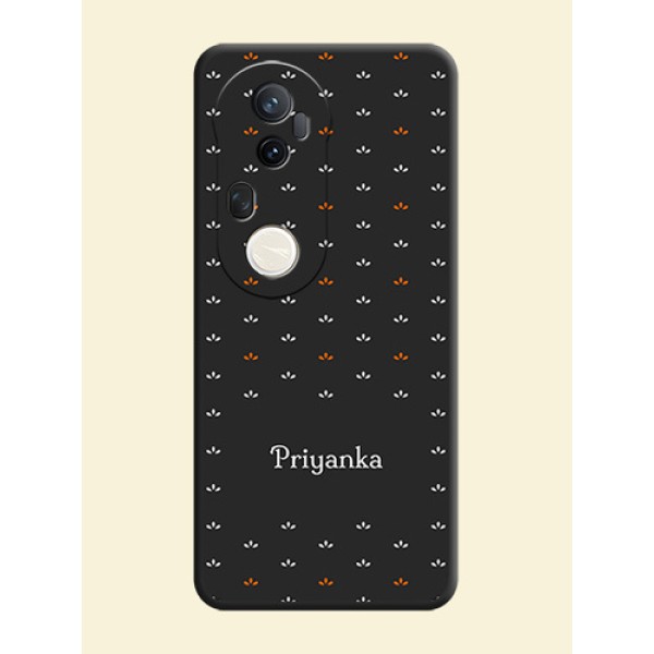 Simple Pattern With Custom Text On Space Black Custom Soft Matte Mobile Back Cover - Vivo T4 Ultra 5G Simple Pattern With Custom Text On Space Black Custom Soft Matte Mobile Back Cover - Vivo T4 Ultra 5G