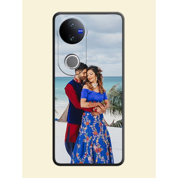 Full Single Pic Upload On Space Black Custom Soft Matte Mobile Back Cover - Vivo T4R 5G Full Single Pic Upload On Space Black Custom Soft Matte Mobile Back Cover - Vivo T4R 5G