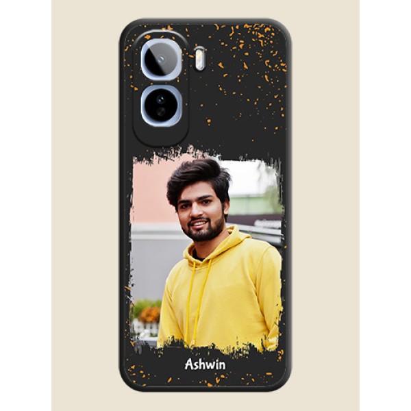 Spray Free Design on Photo On Space Black Custom Soft Matte Mobile Back Cover - Vivo T5 Pro 5G Spray Free Design on Photo On Space Black Custom Soft Matte Mobile Back Cover - Vivo T5 Pro 5G