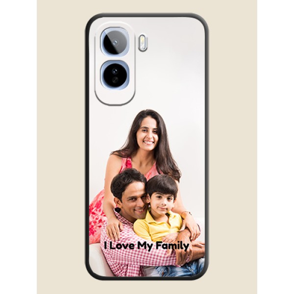 Full Single Pic Upload With Text On Space Black Custom Soft Matte Mobile Back Cover - Vivo T5 Pro 5G Full Single Pic Upload With Text On Space Black Custom Soft Matte Mobile Back Cover - Vivo T5 Pro 5G