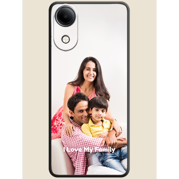 Full Single Pic Upload With Text On Space Black Custom Soft Matte Mobile Back Cover - Vivo T5e 4G Full Single Pic Upload With Text On Space Black Custom Soft Matte Mobile Back Cover - Vivo T5e 4G