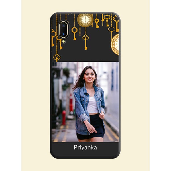 Decorative Design with Text on Space Black Custom Soft Matte Back Cover - Vivo V11 Pro Decorative Design with Text on Space Black Custom Soft Matte Back Cover - Vivo V11 Pro