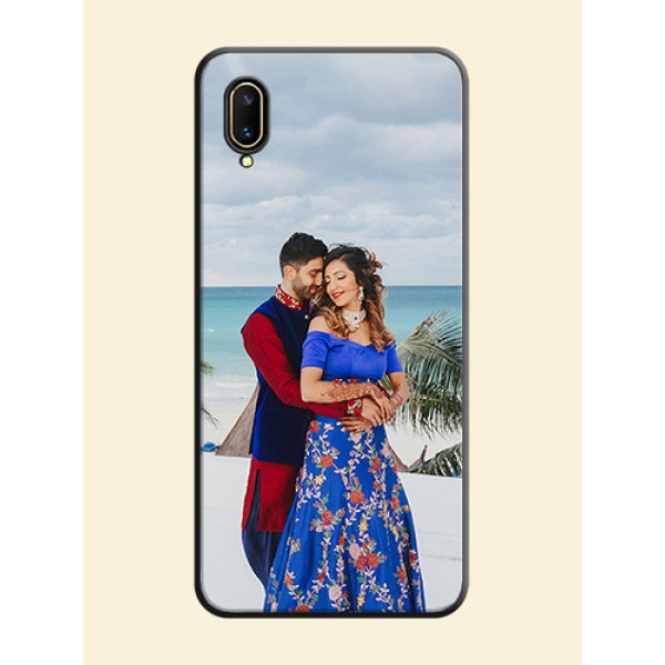 Full Single Pic Upload On Space Black Personalized Soft Matte Phone Covers -Vivo V11 Pro Full Single Pic Upload On Space Black Personalized Soft Matte Phone Covers -Vivo V11 Pro