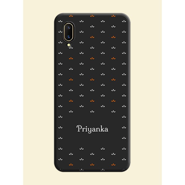 Simple Pattern With Custom Text On Space Black Personalized Soft Matte Phone Covers -Vivo V11 Pro Simple Pattern With Custom Text On Space Black Personalized Soft Matte Phone Covers -Vivo V11 Pro