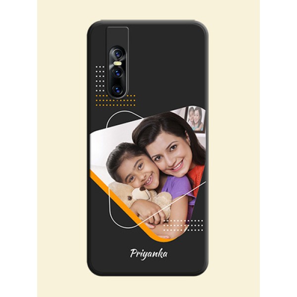 Yellow Triangle - Photo on Space Black Soft Matte Phone Cover - Vivo V15 Pro Yellow Triangle - Photo on Space Black Soft Matte Phone Cover - Vivo V15 Pro