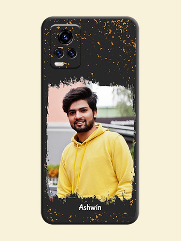 Spray Free Design on Photo on Space Black Soft Matte Phone Cover - Vivo V20 Pro 5G