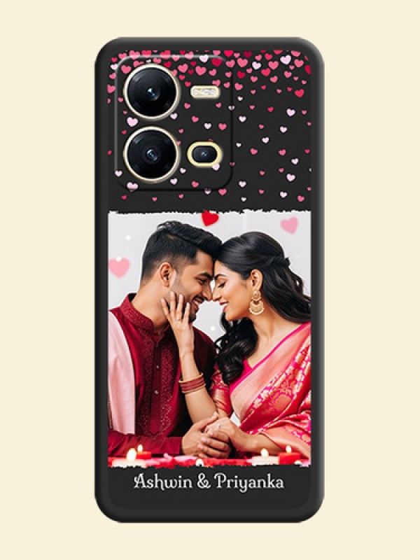 Fall in Love with Your Partner  on Photo on Space Black Soft Matte Phone Cover - Vivo V25 5G