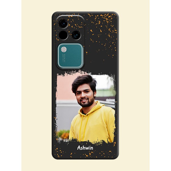 Spray Free Design - Photo on Space Black Soft Matte Phone Cover - Vivo V30 5G Spray Free Design - Photo on Space Black Soft Matte Phone Cover - Vivo V30 5G
