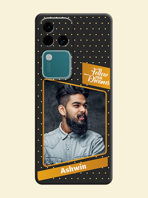 Follow Your Dreams with White Dots on Space Black Custom Soft Matte Phone Cases - Vivo V30 Pro 5G